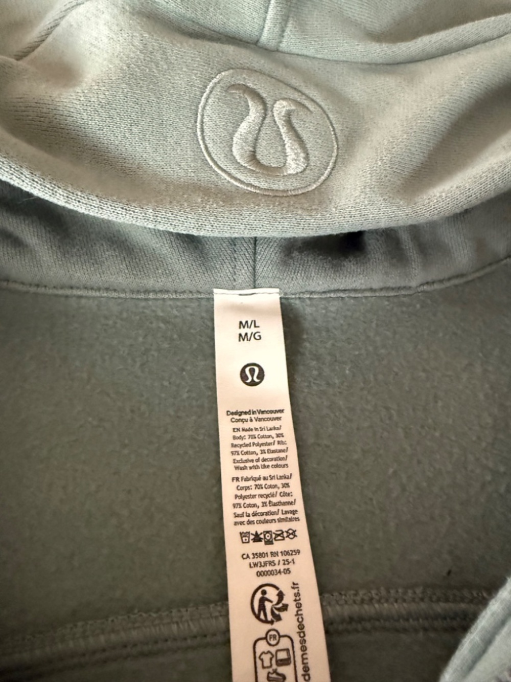 Lulemon Scuba Oversized Half-Zip Hoodie Long - Picture 2 of 4